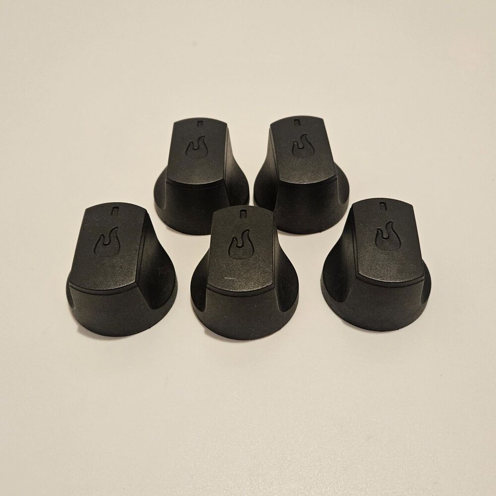 Char-Broil Performance Black Burner Gas Grill Knob Replacement Lot Set Of 5